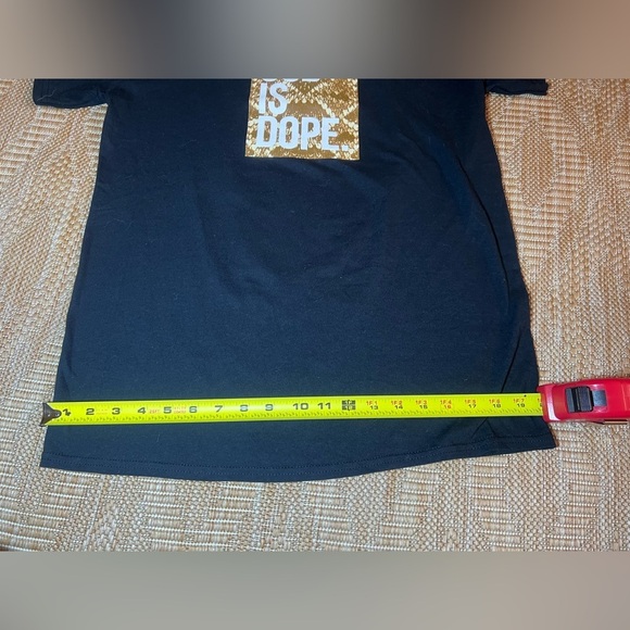 God is Dope Men's Black Tshirt, Snakeskin Background,Snake Graphic,Size M - Picture 5 of 8